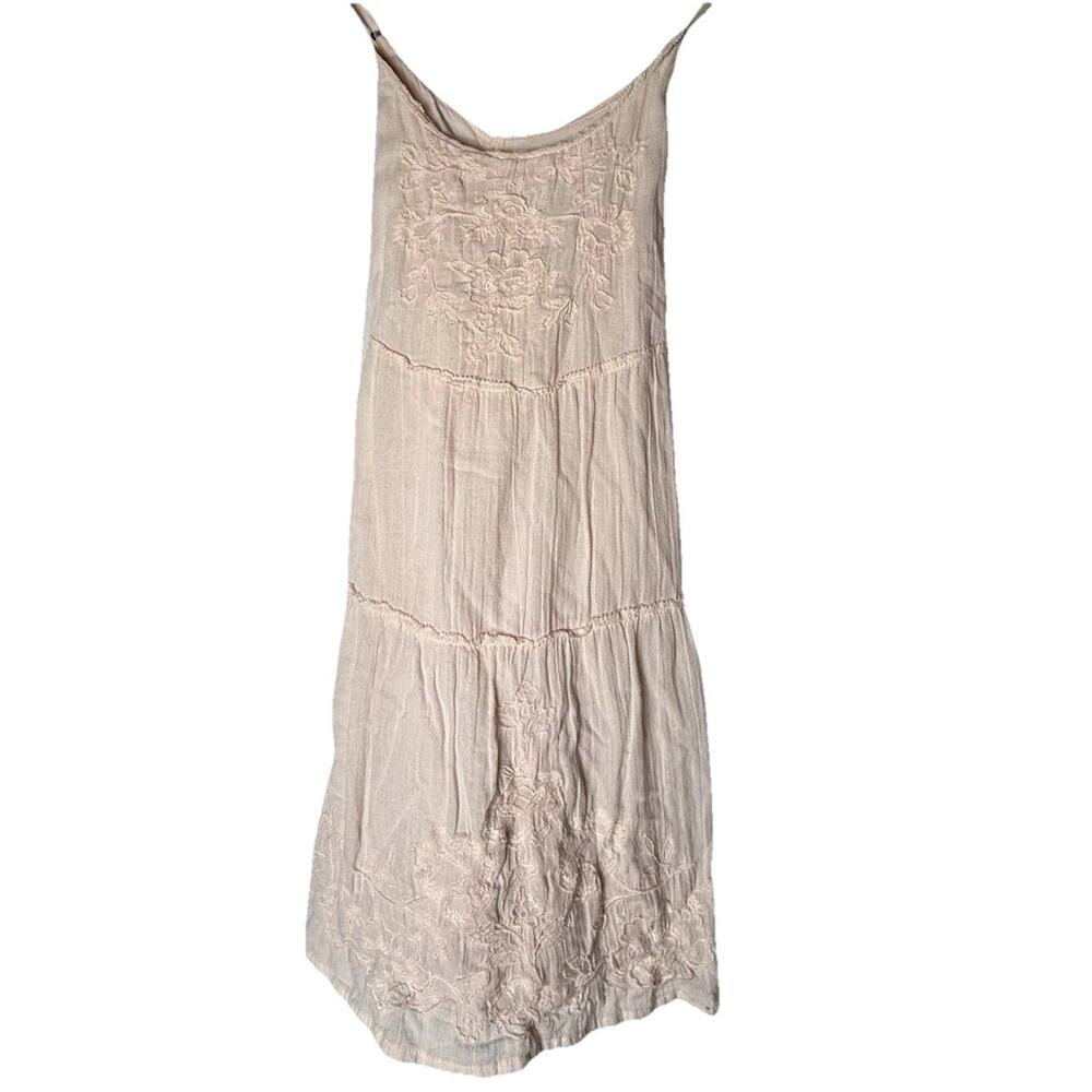 Abercrombie Fitch Ballet Pink Spaghetti Strap XS Tunic Criss‎ Cross Back Lined